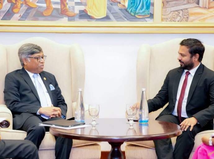 SAARC Secretary General Pays Farewell Call on Deputy Minister Arun Hemachandra